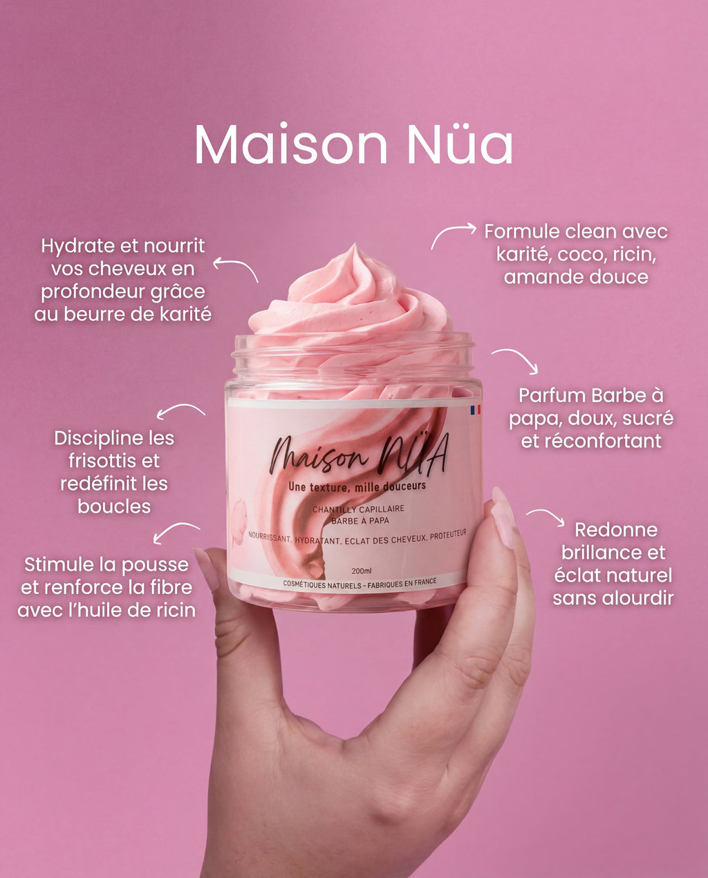 Chantilly Capillaire 200ml - Barbe à Papa